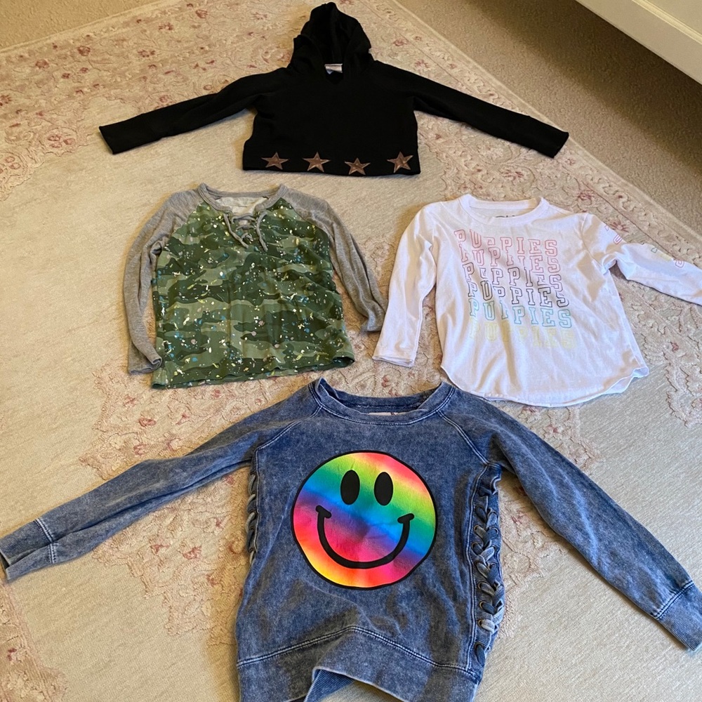 Lot of size 4 tops- play six, chaser